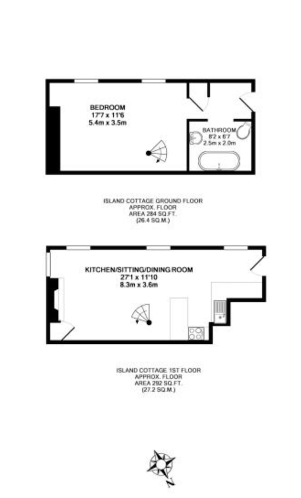 Island Cottage floor plan